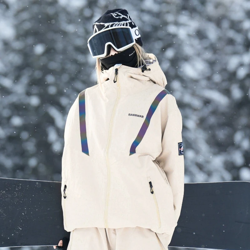 2026 New Women Men Winter New Skiing Suit Windproof Waterproof Warm Snowboarding Skiing Jacket Pants Set Snow Wear Equipment