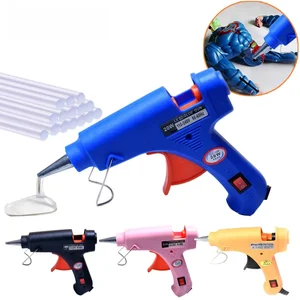 20W hot glue pistol with sealing, wax glue rods, domestic industrial pistols, heat temperature, thermoelectric repair tool 12 Main Sales Pistol Hot Glue - №1