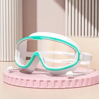 Mirrored Swim Goggles for Adults, Anti-Fog UV Blocking Large Frame Glasses, Durable Optical Lens with Secure Seal for Pool & 6