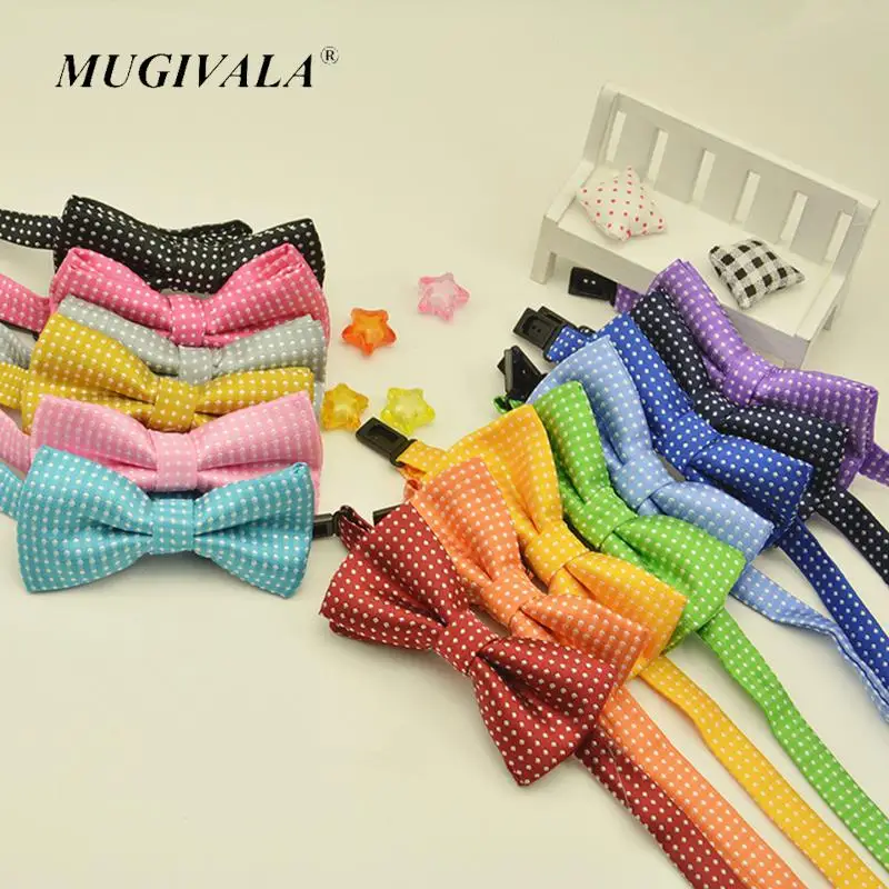 

1pc New Brand Children's Colorful Fashion Kid Bow Tie Dots Bowtie Boys Girls Candy Butterfly Wedding Party Gravata