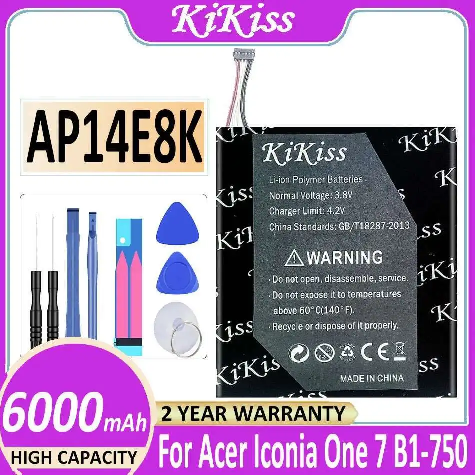 

6000Mah High-Capacity Long Lasting AP14E8K For Acer Iconia One 7 B1-750 Tablet Battery