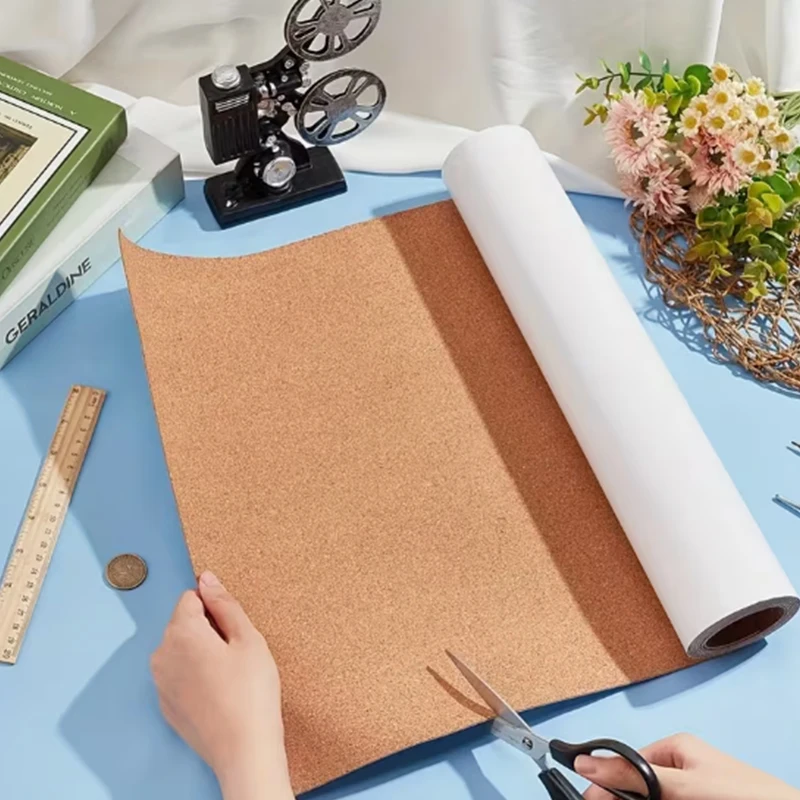 Cork Roll Thick Backed Cork Boards Mat Strong Corkboard for Wall Furnitures Decor Multiple Sizes
