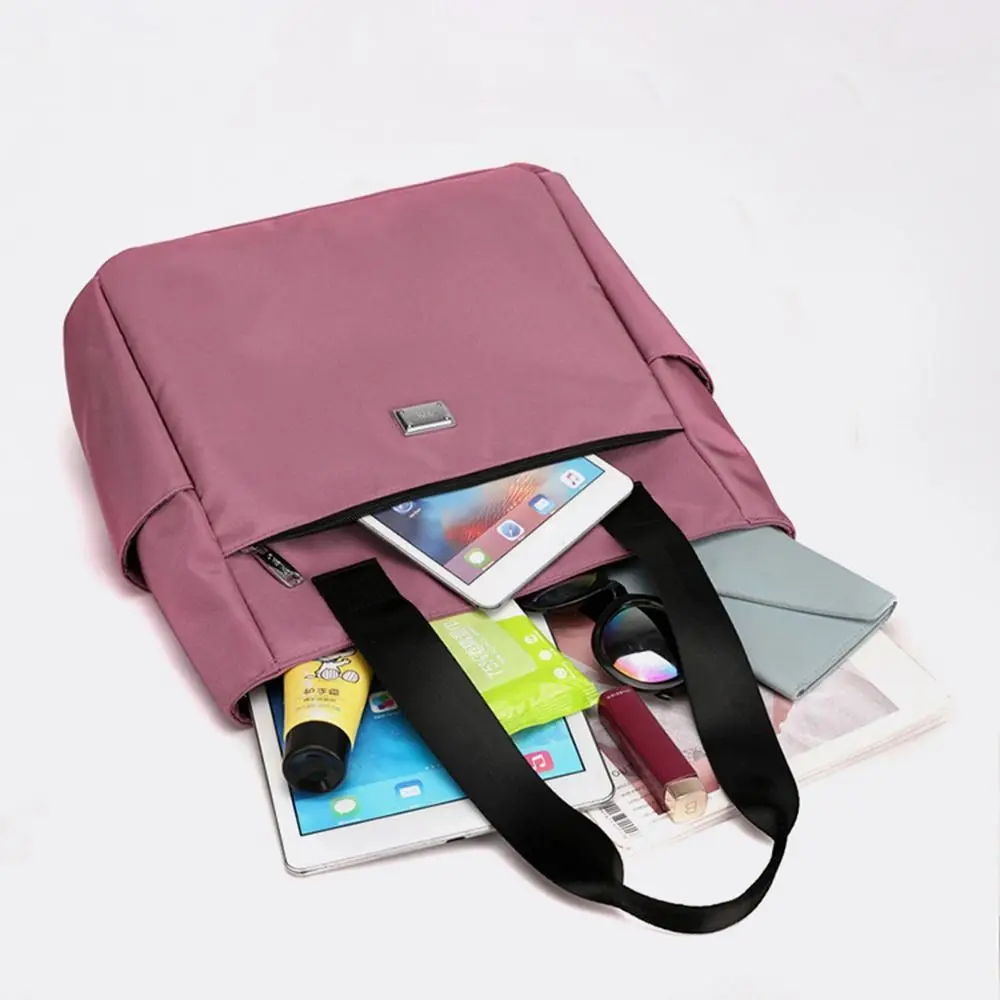 Hochwertige Handtasche mit großer Kapazität, Tragetaschen, leichte, wasserdichte Nylon-Umhängetasche für Arbeit, Schule und Reisen – Detail 6