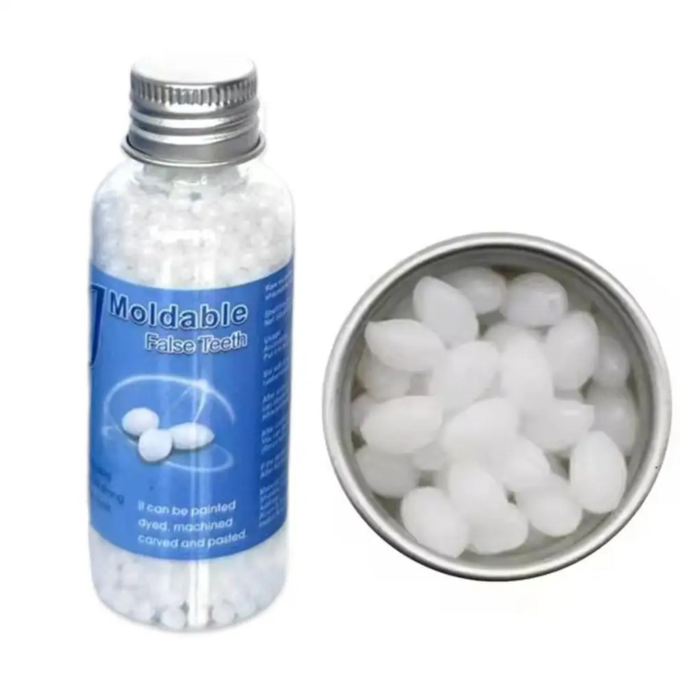 1~8PCS 30ml Resin Temporary Tooth Repair Granules Teeth Gaps Missing Broken Tooth False Teeth Filling Moldable Solid Glue