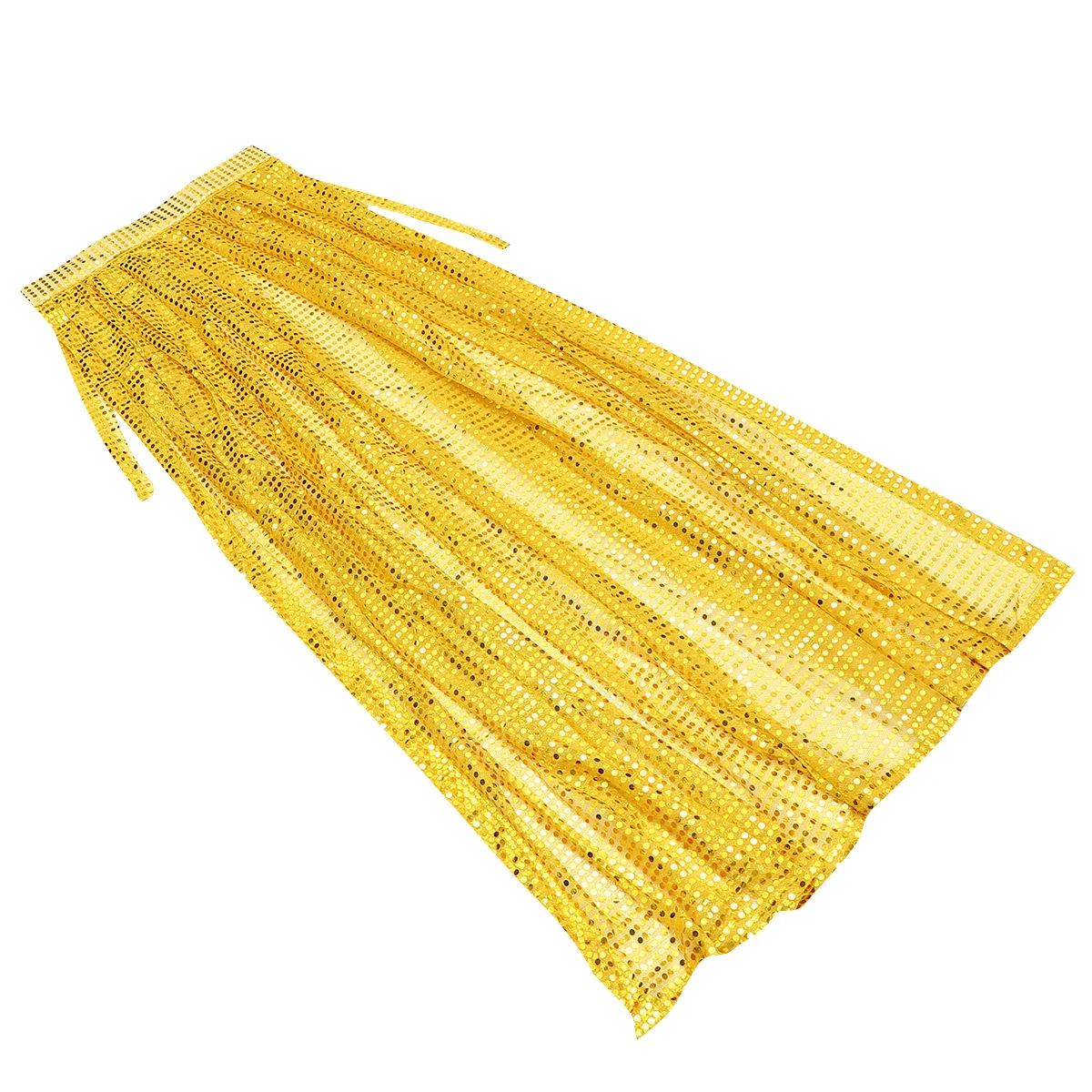 

Yellow Sequin Cloak Creative Masquerade Costume Halloween Party Cape For Medieval Cosplay Witch Vampire Sorceress Role Play