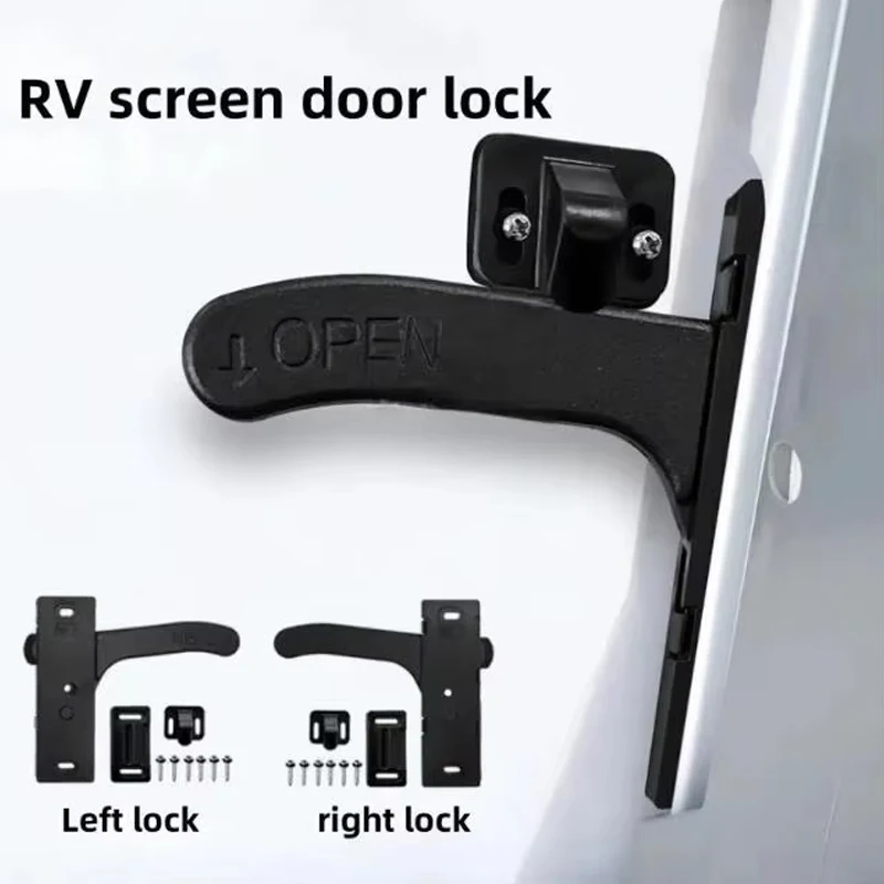 1Pc RVs Screen Window Door Handle Screen Window Lock Kit Plastic Left And Right Door Handles Various RV Accessories Wholesale
