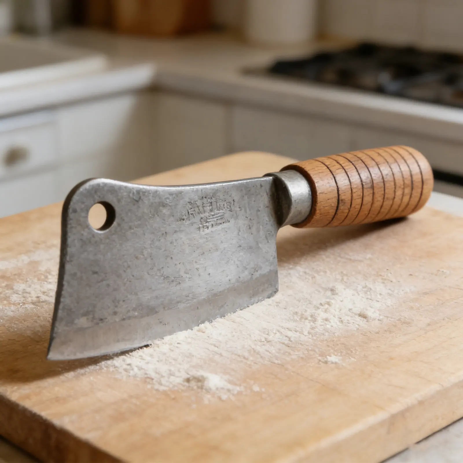 Wooden Knife Handle Replacement Classic Style Kitchen Knife Grip for Chef Cutter Restoration DIY Wood Handle Parts for Sushi