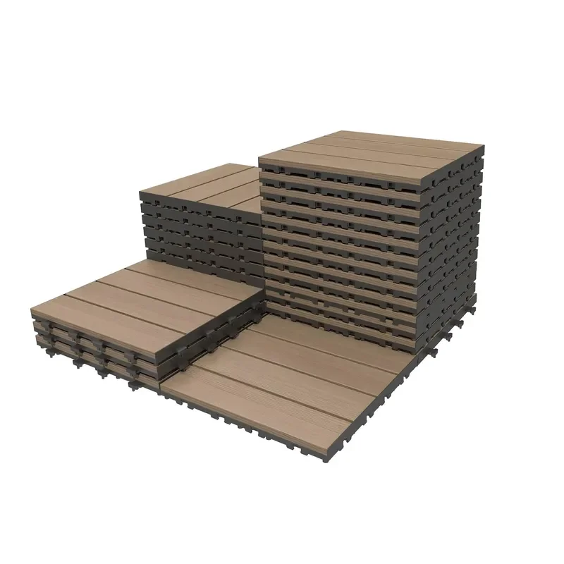 27-Piece Interlocking PE Deck Tiles 12