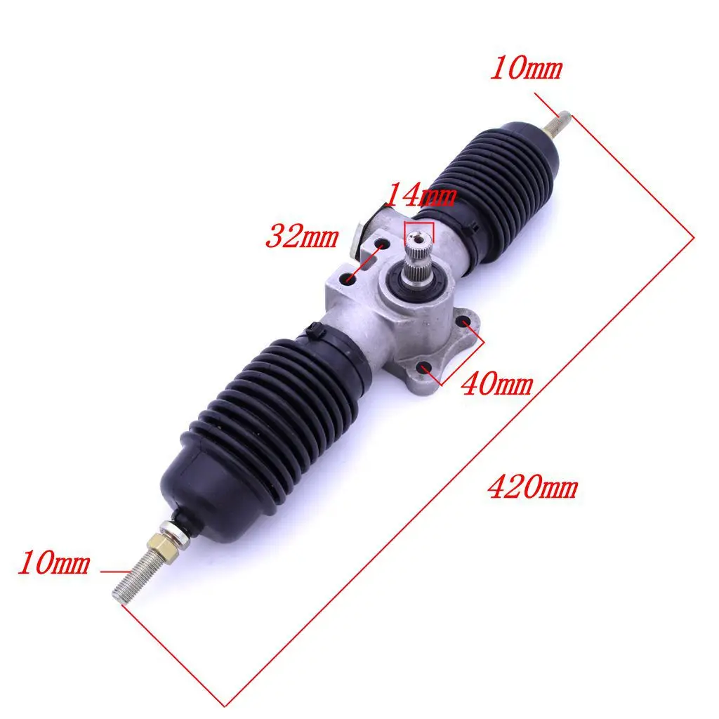 USERX Universal Motorcycle Steering Rack for Modified electric four-wheel motorcycle DIY110-250cc 420MM Aluminum head