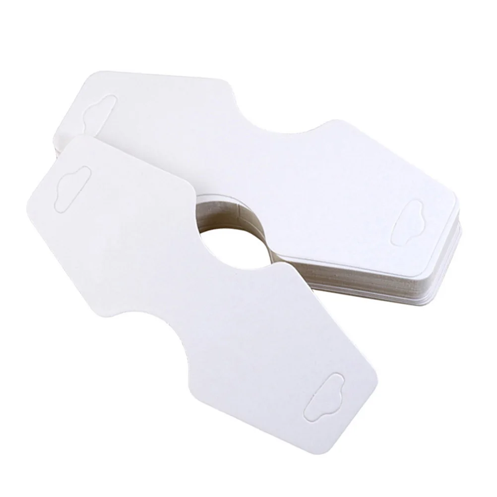 

Cards Blank Necklace Display Hanging for Earring Necklace Cards Holder Jewelry Store White Card Stock Durable Storage