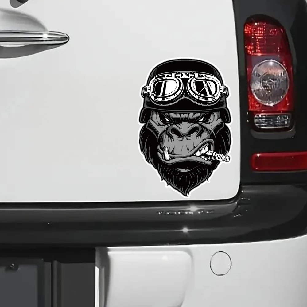 Hаклейка на авто Горилла Механик Car Sticker, Suitable for Laptop, Car, Truck, Van, SUV, Motorcycle, Wall, Bumper, Window