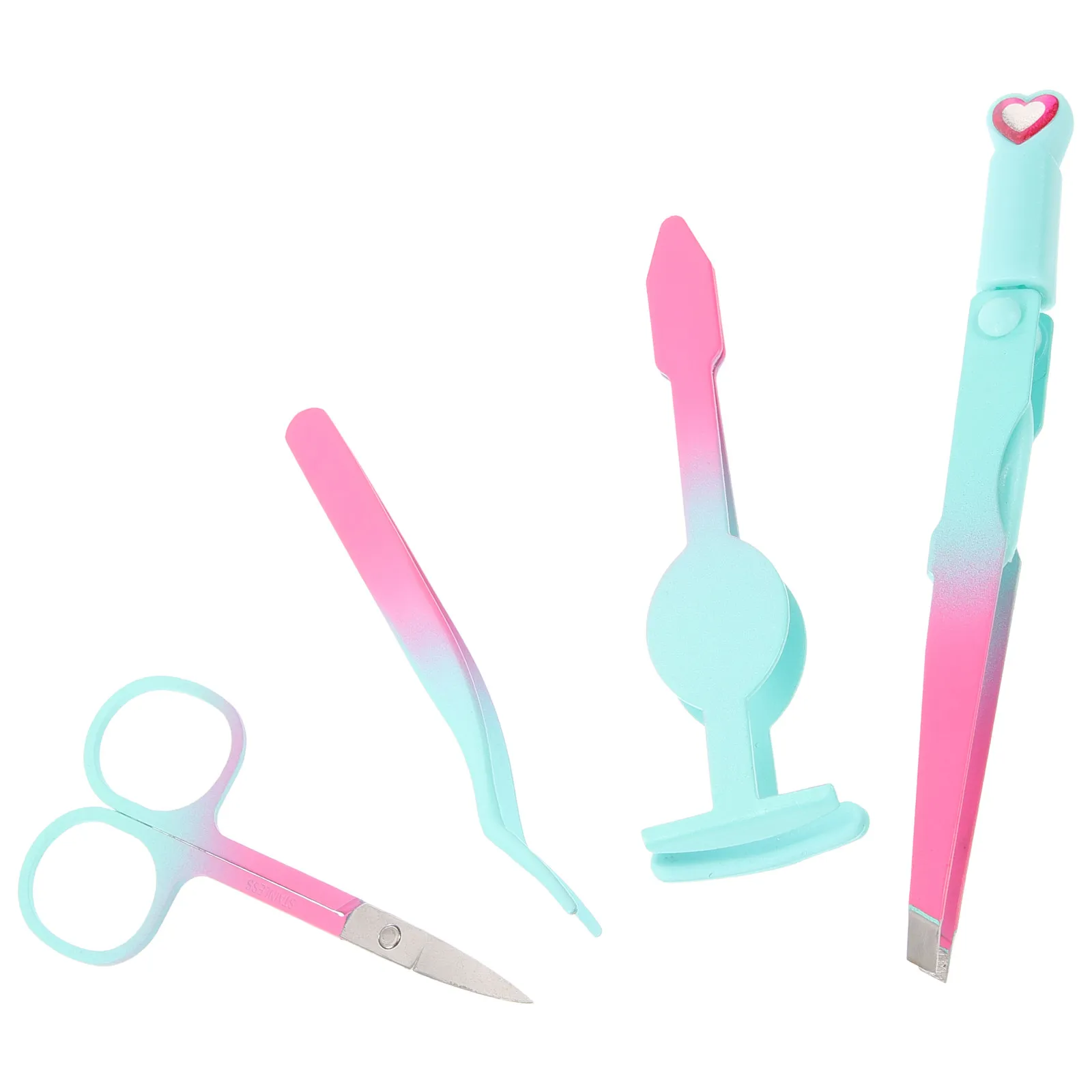 

Набор портативных пинцетов для бровей: прецизионные металлические пинцеты для удаления вросших волос и коррекции формы лица, маленькие и легкие