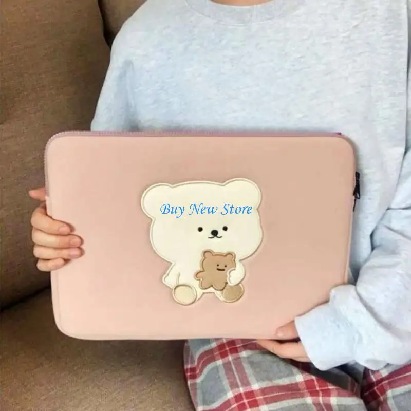 

20CE 11/13inch Laptop Carrying Case Shockproof Computer Cover Bag Quilted Laptop Protective Bag for School Work Business