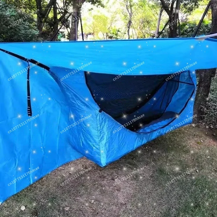 Outdoor Mosquito Net Hammock Tent Breathable Sunshade Waterproof Anti-Rollover Camping Essential