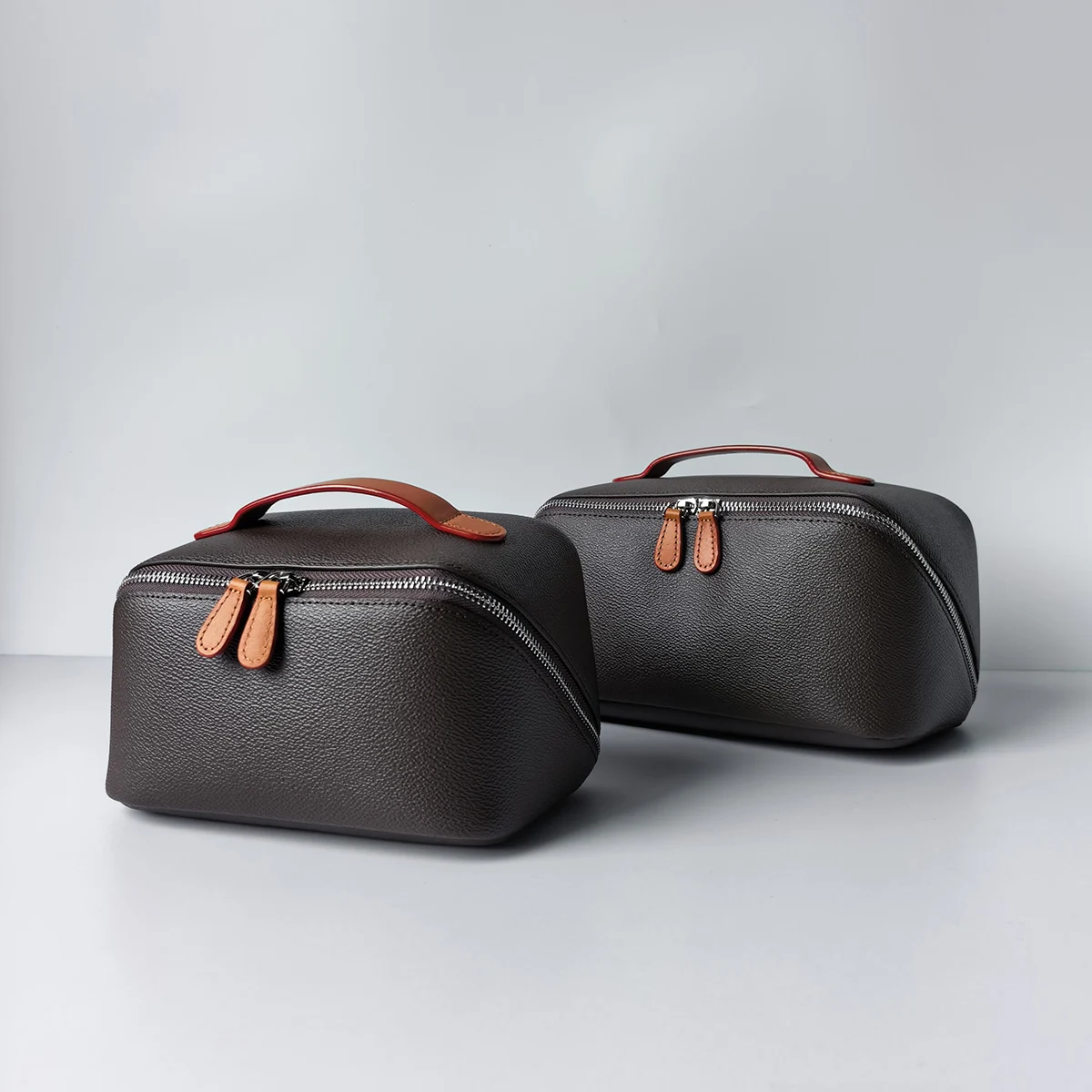 Tragbare Canvas-Beschichtete Wasserdichte Stoff-Kosmetiktasche Große Kapazität Reise-Toilettenartikel-Organizer Unisex Make-up-Organizer Luxus-Tasche – Detail 10
