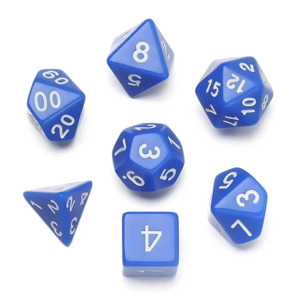 Dados TRPG poliédricos con troqueles, D4 a D20 para juegos de mesa - imagen 2