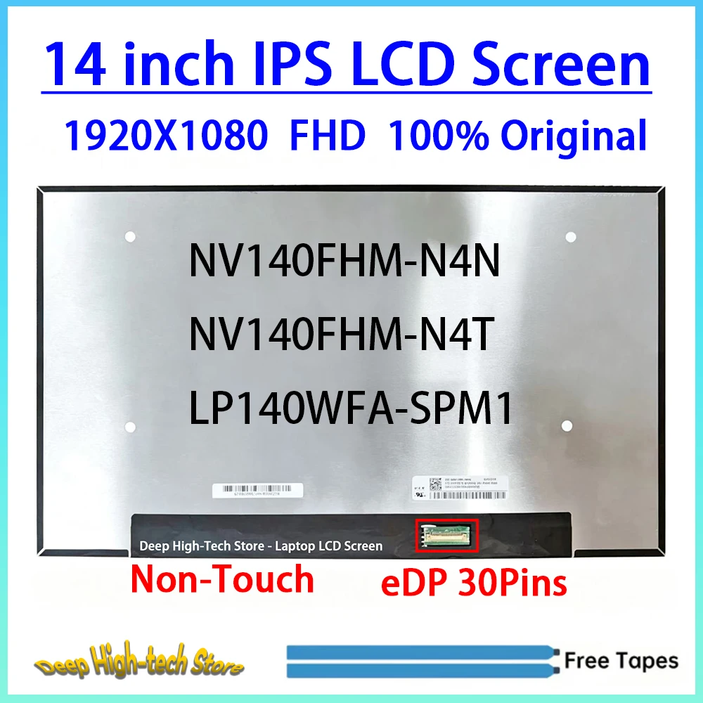 14 Inch IPS Laptop LCD Screen NV140FHM-N4N NV140FHM-N4T LP140WFA-SPM1 For Dell Latitude 5400 5410 5420 3420 Display Matrix Panel