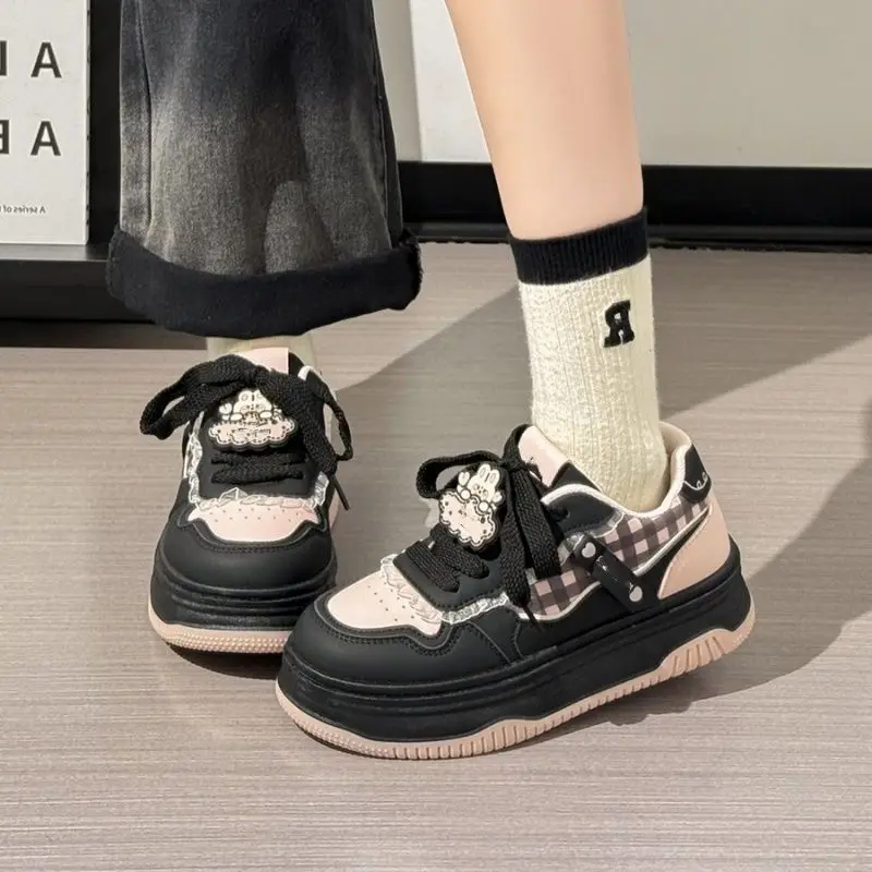 

Женские дышащие кроссовки с розовой сеткой, летние лоскутные туфли для папы, кроссовки на толстом каблуке, повседневные кроссовки на платформе для бега, массивные кроссовки Y2K