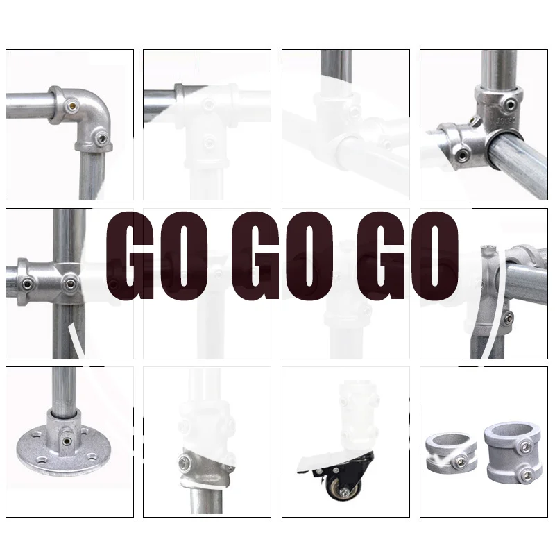 25MM Aluminum Alloy Connector Elbow Tee Base Flat Three-dimensional Fitting Connection Fastener Steel Tube Shelf Parts