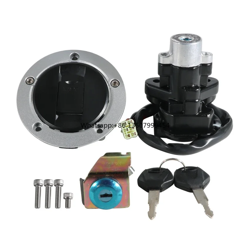 

Motorcycle Fuel Tank Cover Lock With Ignition Switch Lock for 37101-16840 37101-16860 37000-29880 GSXR600 GSXR600X