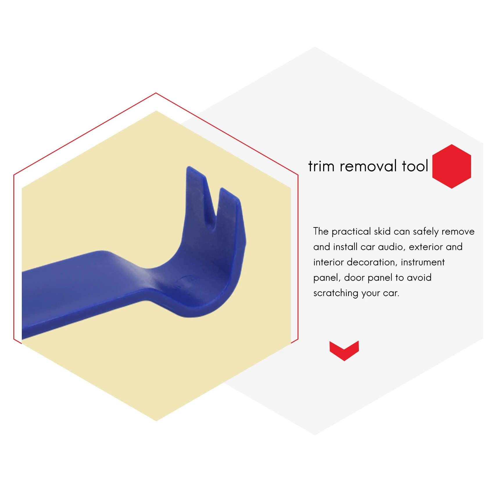 자동 트림 및 제거 도구 키트-자동차 대시보드 라디오 오디오 설치 도구용 패널 제거 도구 4개