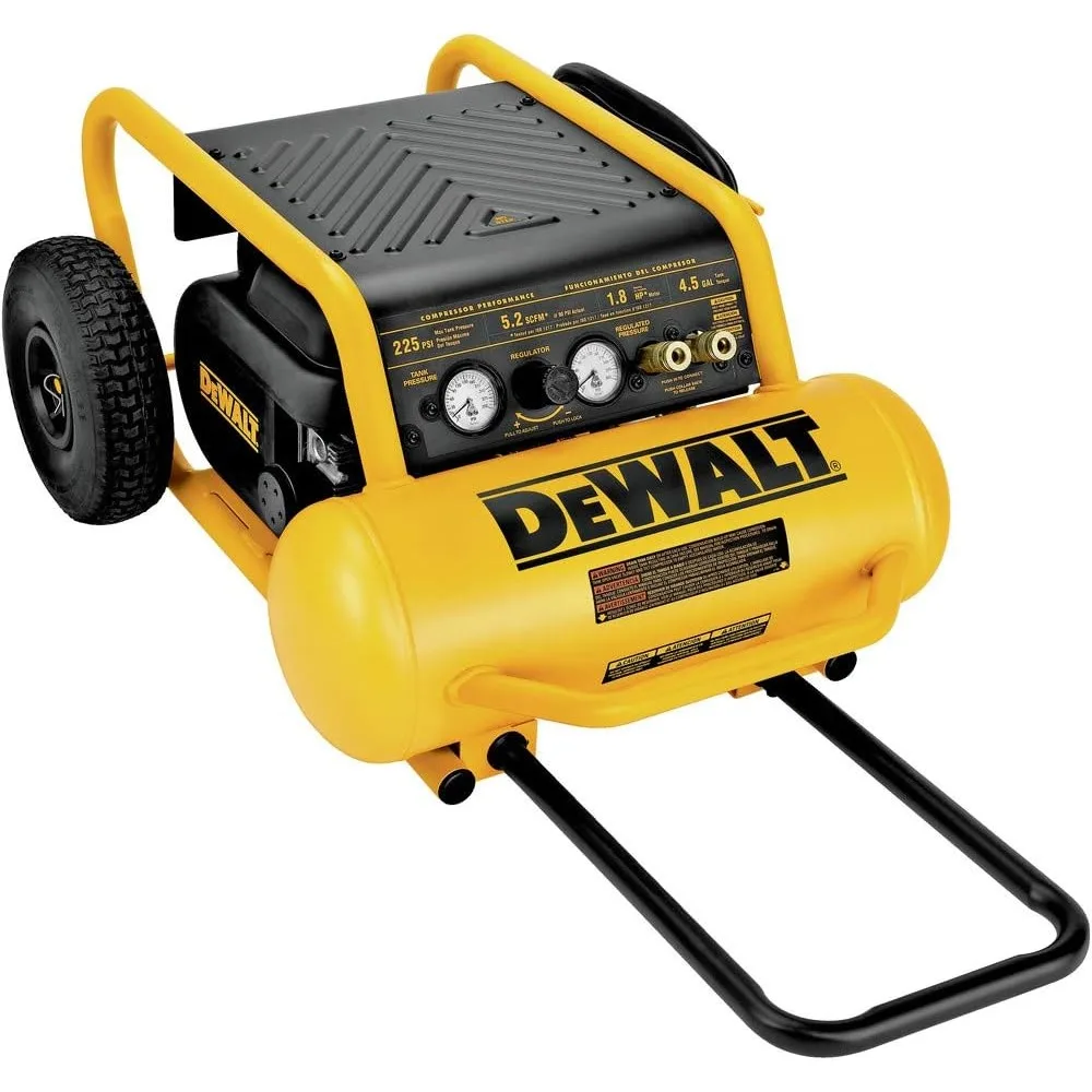 เครื่องอัดอากาศแบบพกพา ความดันสูงสุด 225 PSI พร้อมล้อ ความจุ 4.5 แกลลอน