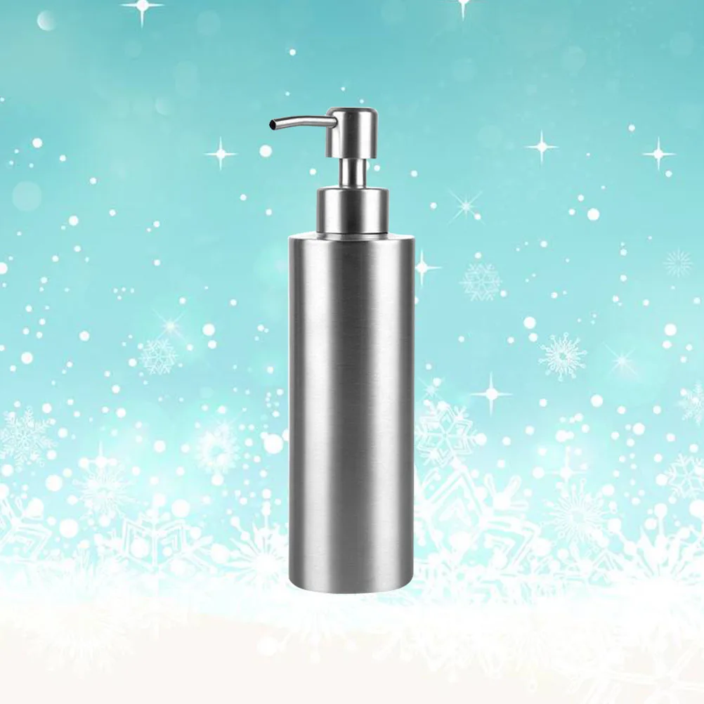 

1Pcs Stainless Steel Liquid Soap Dispenser 350Ml Press Pump for Bathroom Kitchen Foaming Hand Soap Lotion Holder