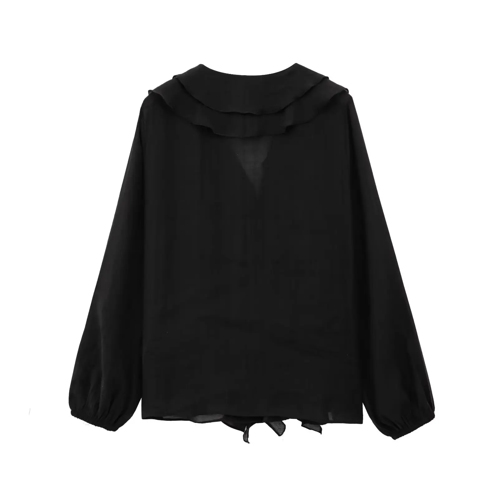 Jenny&Dave Minimalist Shirt Women's French Elegant Long Sleeved Solid Color Layered Shirt Casual Blouse Women Pullover Top