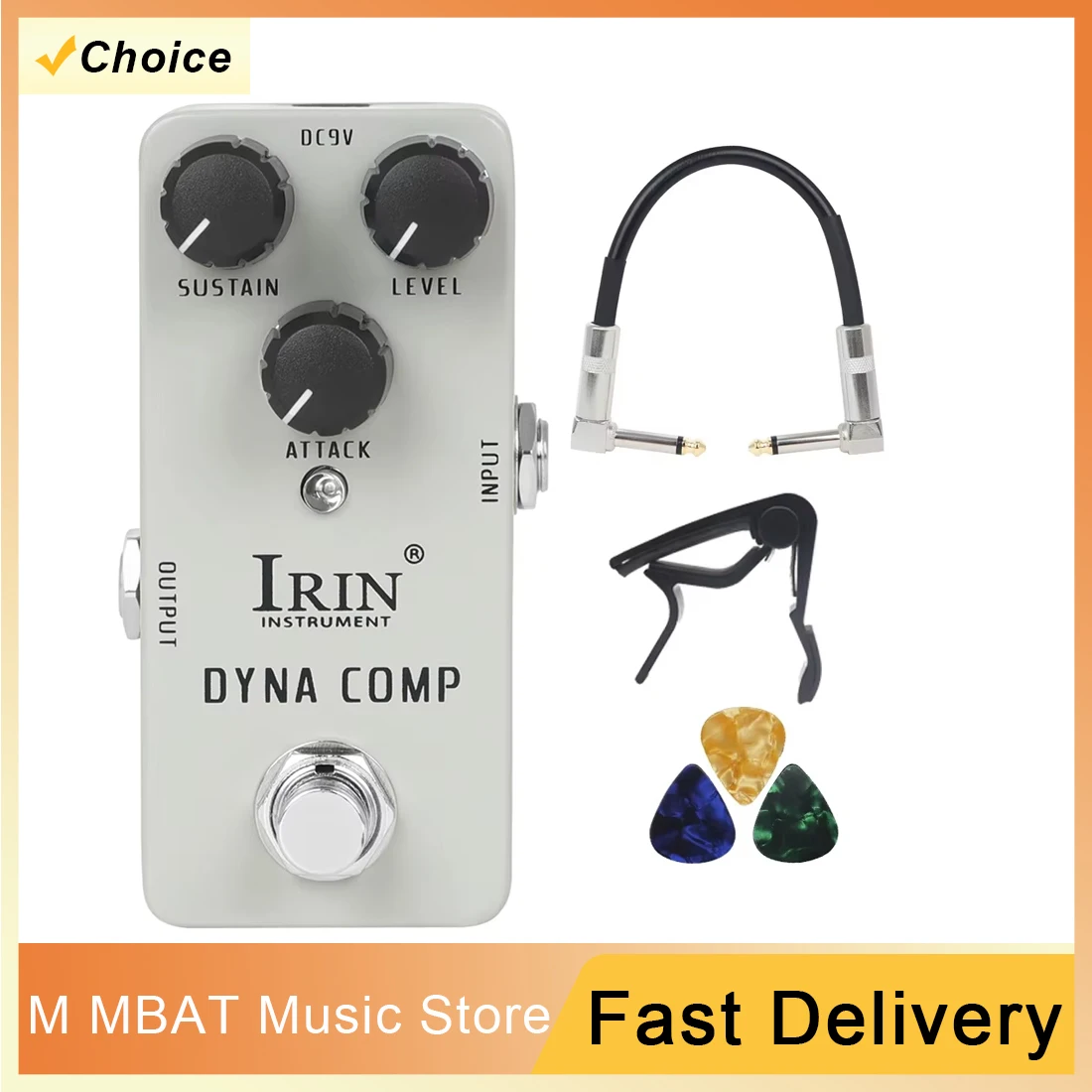

RS-12 Electric Guitar Effect Dyna Comp Effect Pedal True Bypass Mini Single Guitar Pedal Guitar Accessories & Parts