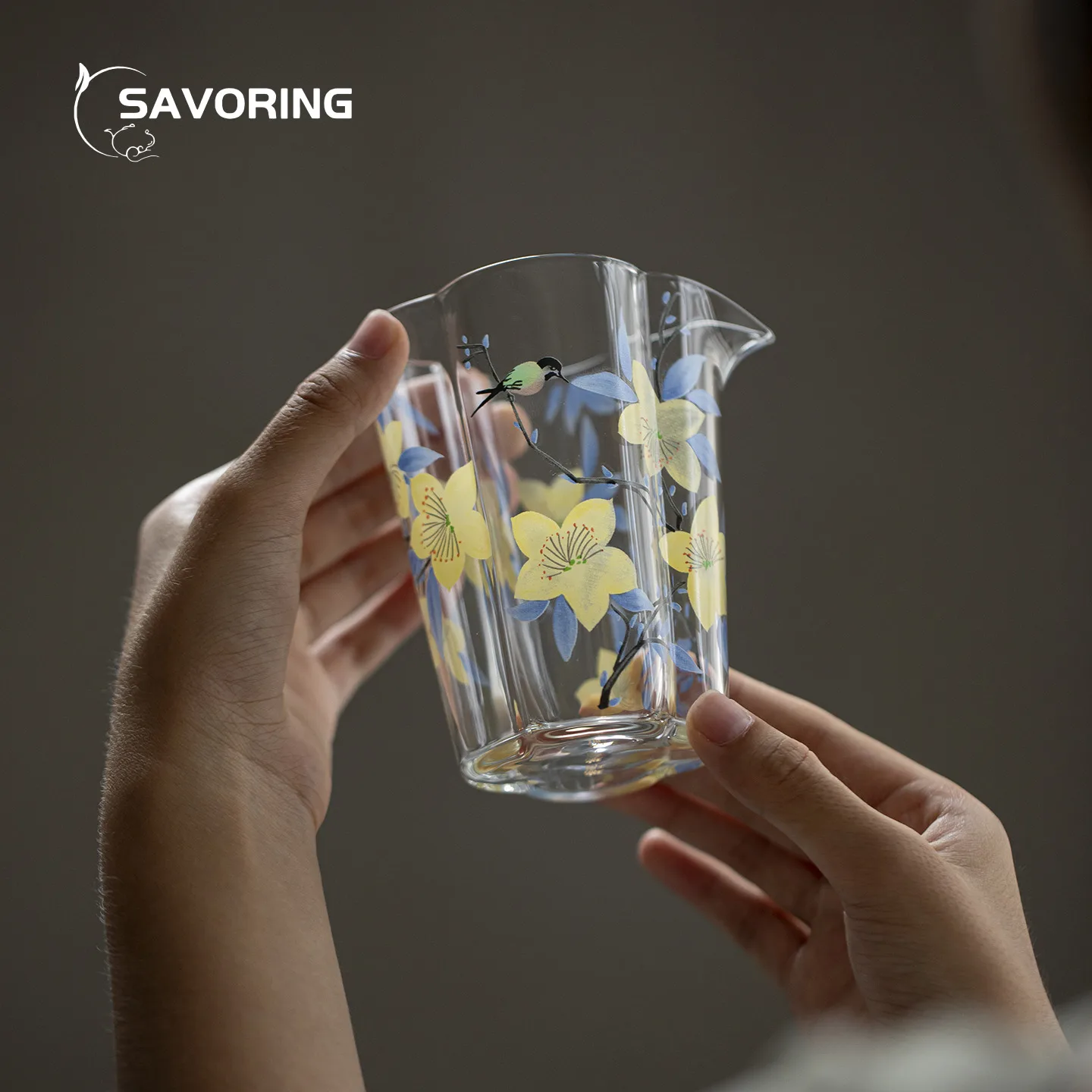 High Borosilicate Glass Tea Pitcher Teacup Heat-Resistant Glass Fair Cup Chinese Tea Cup Chhai Tea Maker Set Maker Drinkware Cup