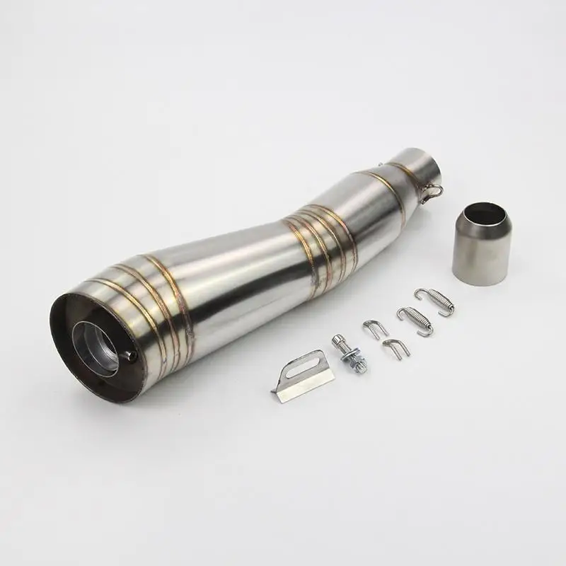 

38-51mm Universal Exhaust Muffler Silencer Pipe 410mm With DB Killer Modified For Motorcycle Stainless Steel Back Pressure