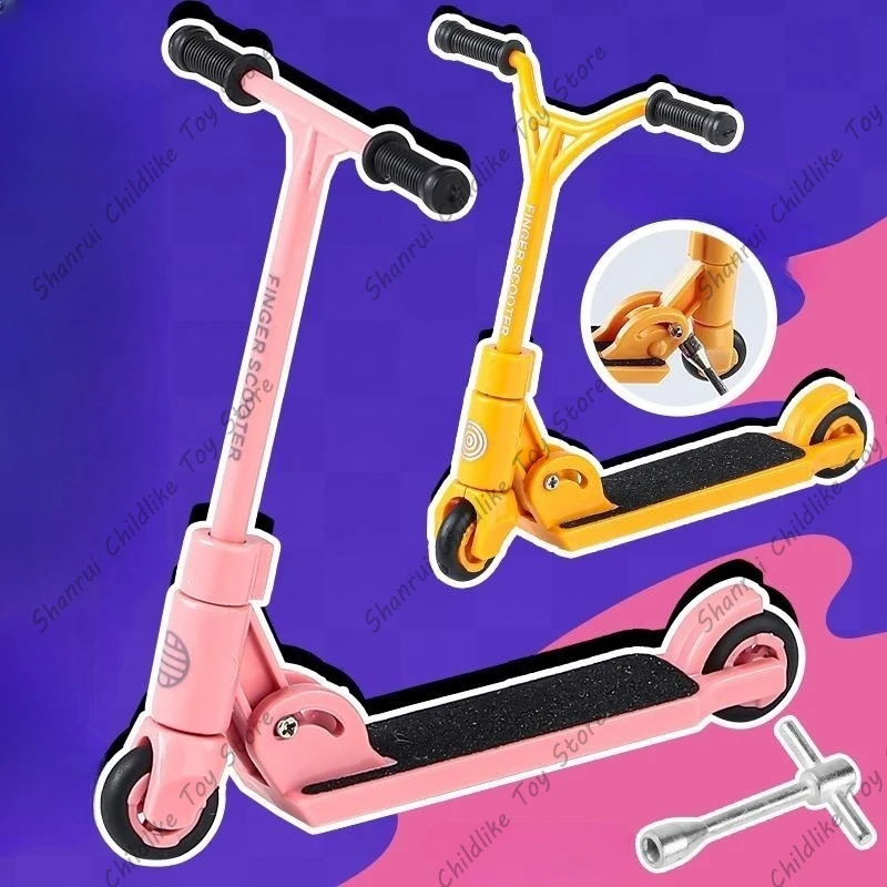 Finger Scooter Mini Finger Scooter plastica a due ruote ScooterFinger Skateboard giocattoli educativi per bambini Finger Bike giocattolo divertente