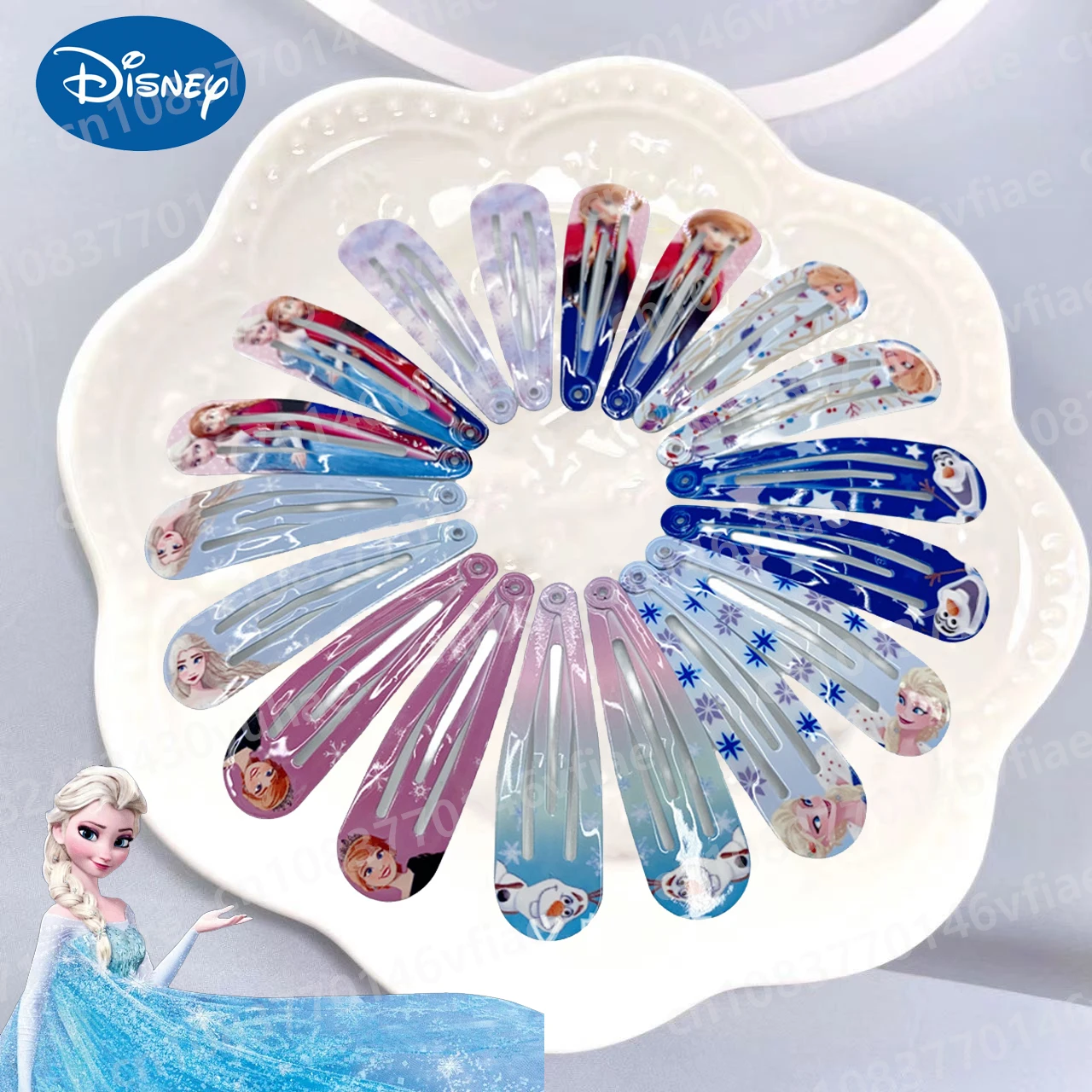 Disney Animation Frozen Series Hair Clips for Kids Cartoon BB Hairpins Girl Princess Hairgripe Headwear Baby Hair Accessories