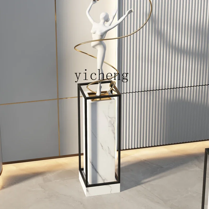 L8-12 marble stainless steel light luxury flower stand floor type side rack floor type