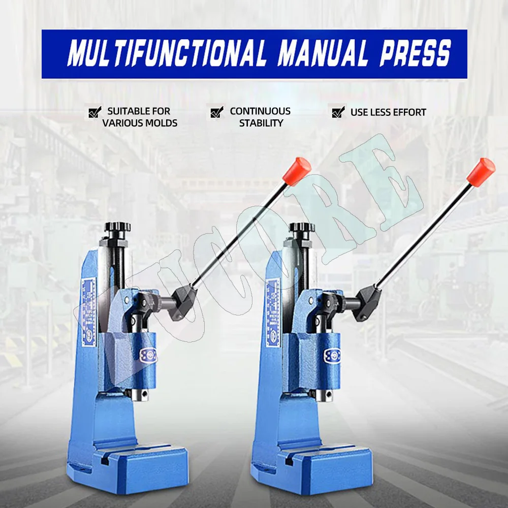 J03-0.4A الصحافة اليدوية الصغيرة سطح المكتب اللكم اليدوي اسمية 4KN الصحافة اليد البيرة اللكم ماكينة ثقب