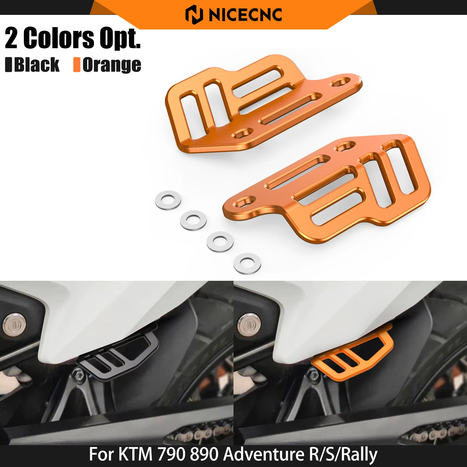 For KTM 790/890 Adventure R/S/Rally 2019-2022 Husqvarna NORDEN 901 Motorcycle Luggage Rack Side Bag Holder Tie Down Brackets