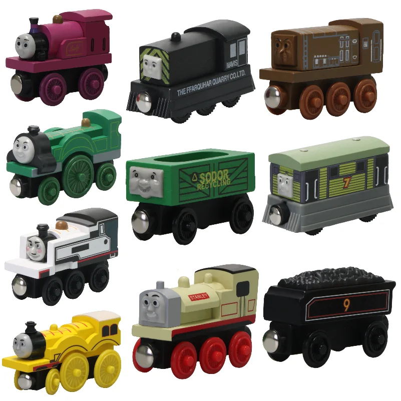 Thomas and Friends Wooden Pocket Toys Oliver Donald Edward Handel Lady Kids Educational Toys Mini Train Birthday Gifts For Boys