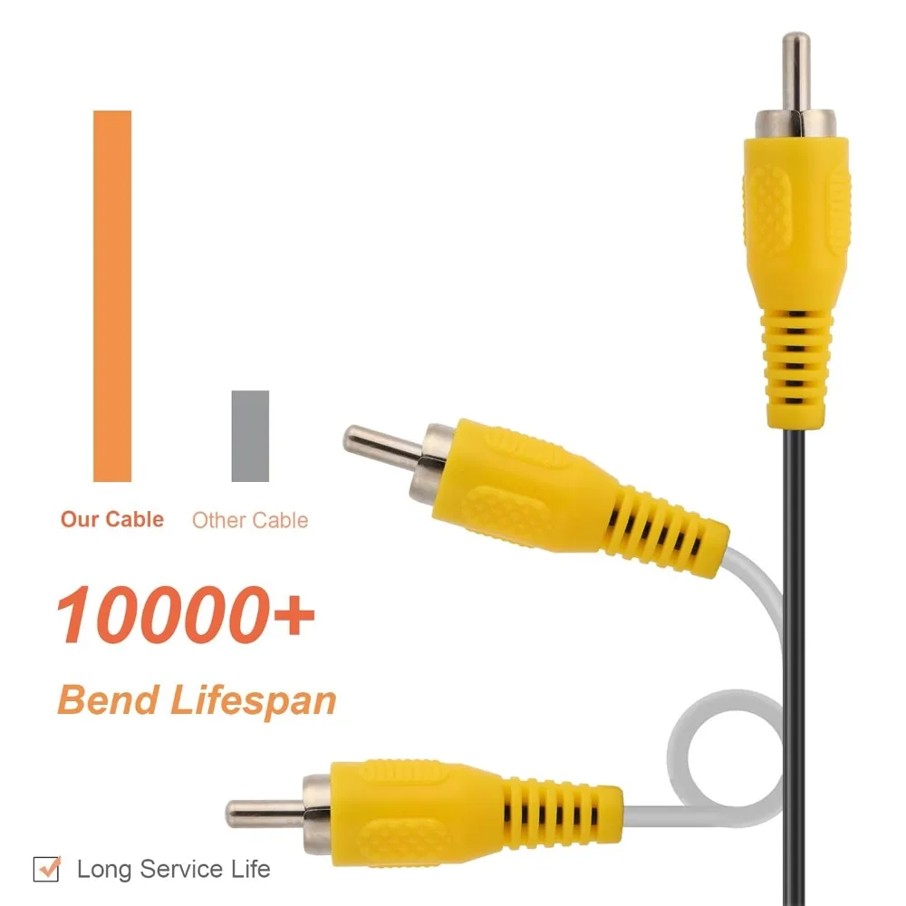 N64/gamecube/snes/sfc hochwertiges av kabel retro videospiel konsole zubehör 1,8 m/6ft tv audio video composite kabel kabel – Detail 5