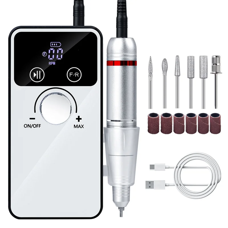 BTCL-taladro eléctrico portátil para uñas V5, amoladora de uñas profesional, estilo bolígrafo, pulidor de uñas recargable, máquina para decoración de uñas