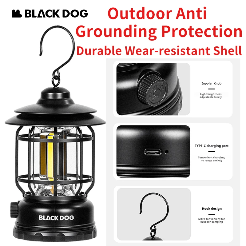 

Naturehike BLACKDOG Длительный срок службы батареи Водонепроницаемая прочная свеча для кемпинга на открытом воздухе Дыхание Ретро светильник для кемпинга ПВХ с регулируемой яркостью