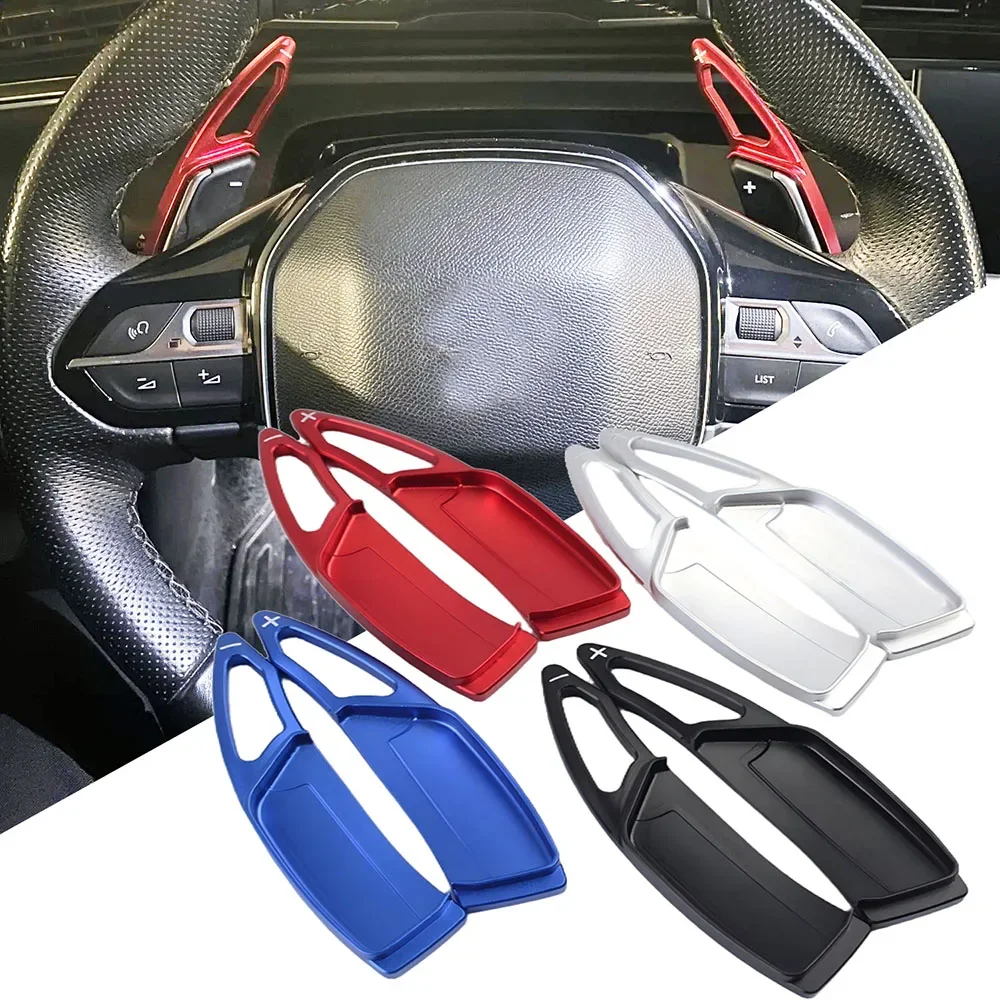 For Peugeot 508 5008 308 3008 208 2008 GT SW Paddle Shifter Car Steering Wheel Shift Paddle Extension Shifters Gear Shift Trims