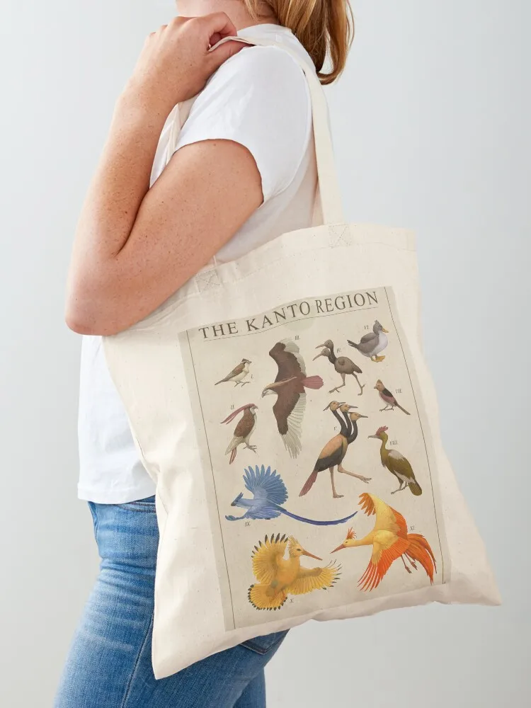 Birds of Kanto Tote Bag large tote bag bags luxury women Women's bag