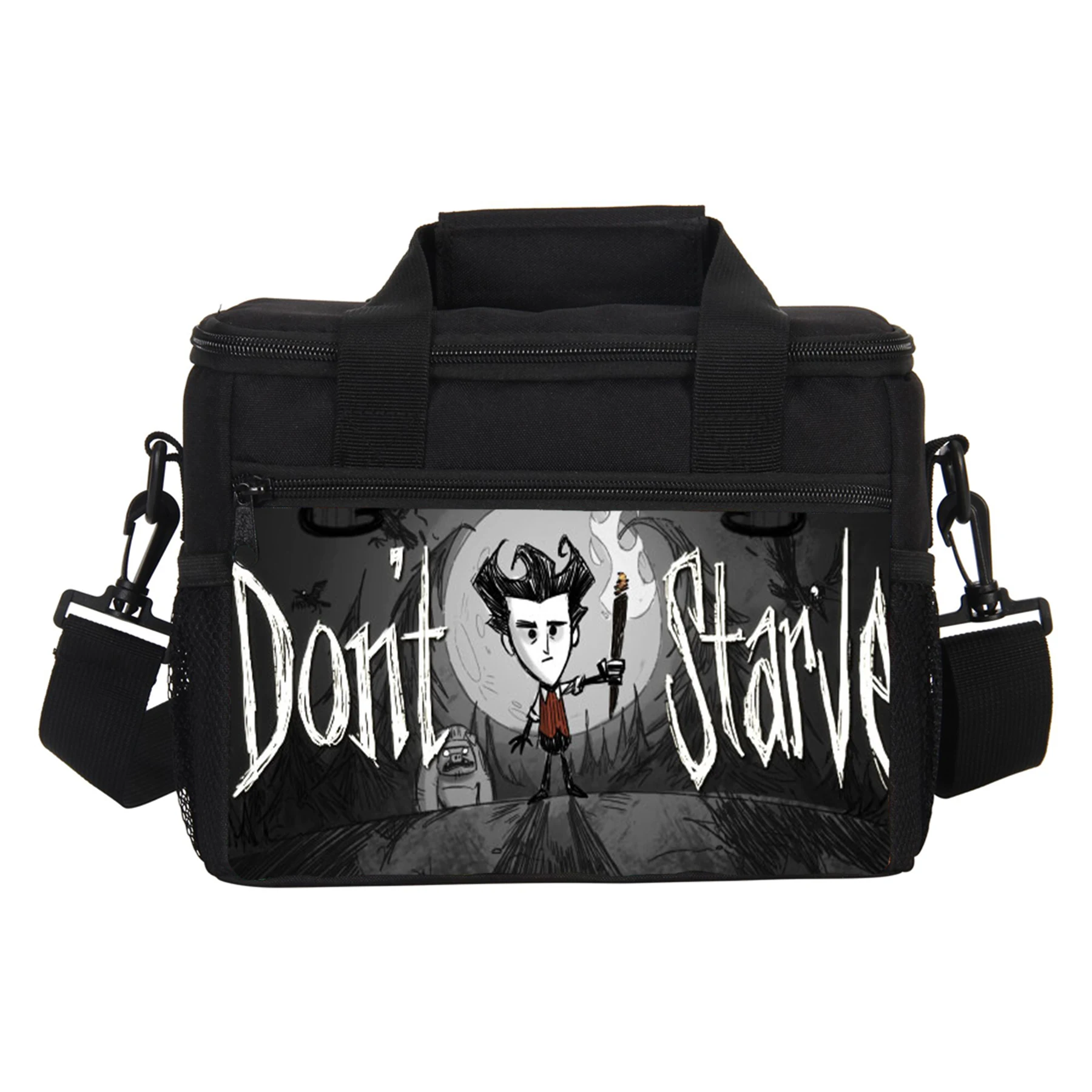 Don't Starve, with Lunch Bags hand-held with shoulder strap insulated bag, lunch box bag, student thickened waterproof lunch bag