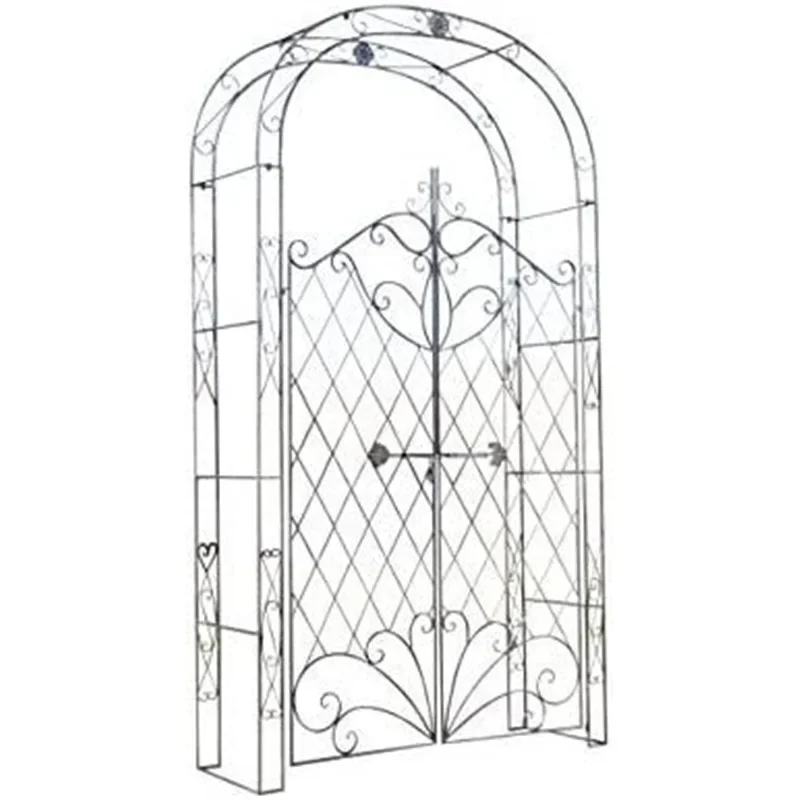 European-style wrought iron arches, rattan flower trellises, courtyard arches, climbing gates, climbing frames, climbing arches