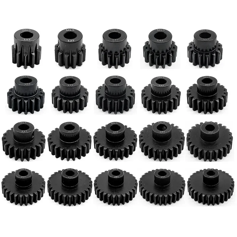 

1 Pcs M1.5 8mm 11T-14T 15-17T 18T-20T 21T-30T Metal Pinion Motor Gear for 1/5 1/6 RC Car 8mm Shaft 5687 4985 Series Motor