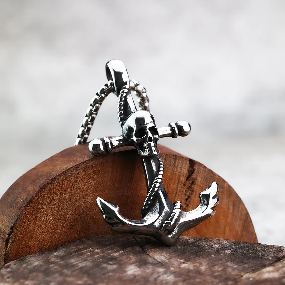 

Европейский и американский стиль, персонализированное мужское ювелирное изделие с подвеской-якорем из нержавеющей стали
