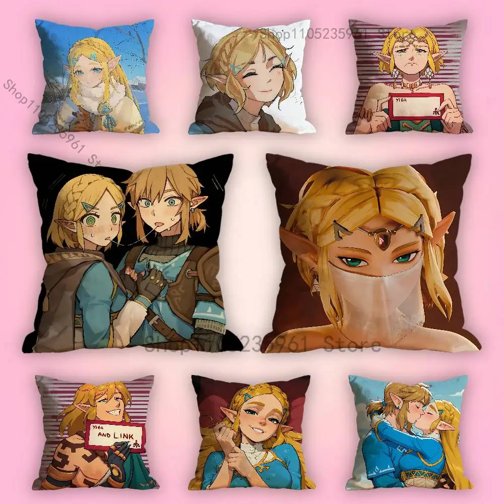 

Princess Print Polyester Pillow Case for Valentine gift Home Sofa Cushion Cover Decoration Custom