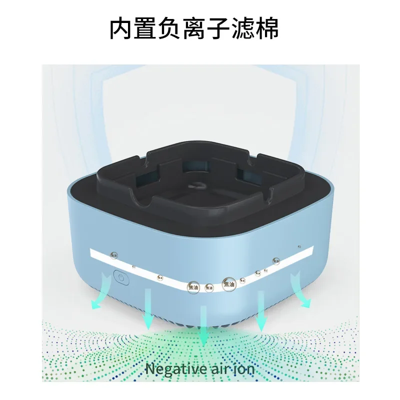 Electronic Ashtray 360 Degree Surround Air Purifier Suction Air Direct Smoke Ashtray Secondhand Filter Smokeless