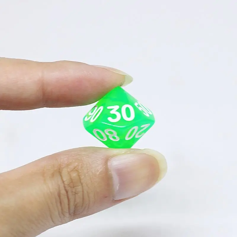 Dés numériques multi-côtés pour petits déjeuners, dés de jeu de société de table, dés de jeu, 4, 6, 8, 10, 12, 20 côtés, D4, D6, D8, D10, D12, D20, 7 pièces