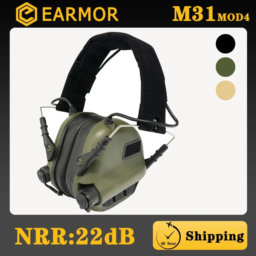 

OPSMEN EARMOR M31 MOD4 Tactical Headphones Noise Canceling Earmuffs Anti-Noisy Shooting Earphone